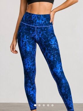 lululemon athletica Blue Marble High-Waist Leggings